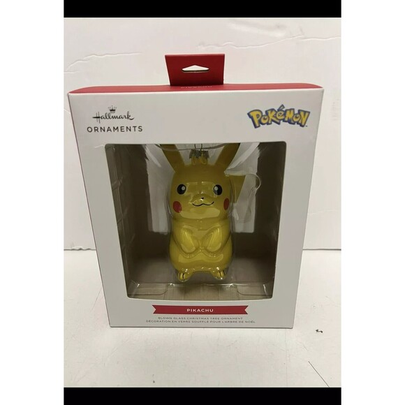 NEW POKÉMON PIKACHU Hallmark Blown Glass Christmas Tree Ornament - Picture 3 of 4